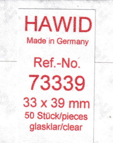 Hawid Taschen 33x39 glasklar 73339 Neu