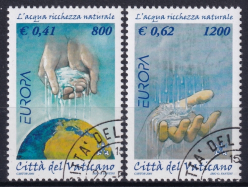 Vatikanstaat 1372/73 O, Europa: Lebensspender Wasser