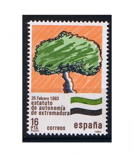 Spanien 2621 ** Autonomiestatut für Estremadura