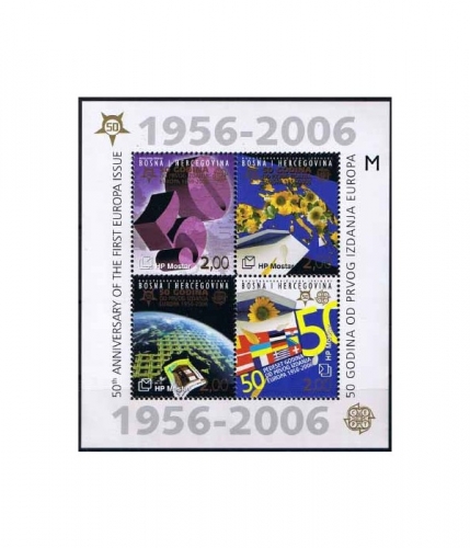 Bosnien-Herzeg. kroatisch Block 7 ** 50 Jahre Europamarken