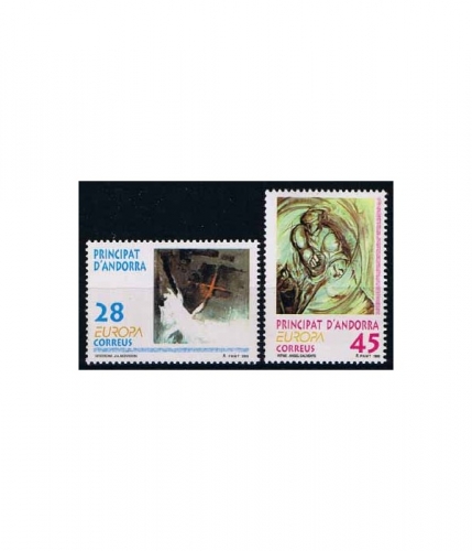 Andorra span. 232/33 ** Europa: Zeitgenössische Kunst