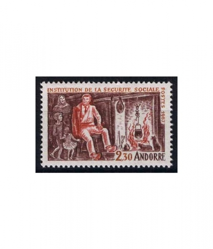 Andorra franz. 203 **, Sozialversicherung