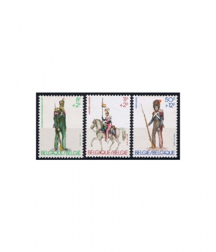 Belgien 2160/62 ** Solidarität: Alte Militäruniformen