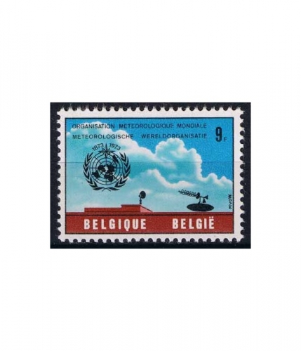 Belgien 1714 ** 100 Jahre internationale meteorologische Zusammenarbeit