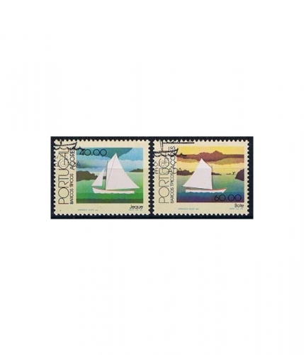 Azoren 374/75 O Typische Boote der Azoren