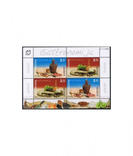 Bosnien-Herzeg. kroatisch Block 6 ** Europa: Gastronomie