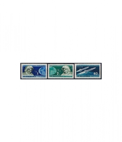 Bulgarien 1355/57 ** Gruppenflug der sowjetischen Raumschiffe "Wostok 3 +4"