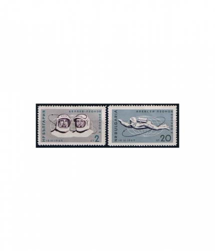 Bulgarien 1540/41 ** Weltraumschiff "Woschod 2"