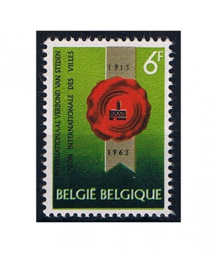 Belgien 1314 ** 50. Jahrestag des internationalen Gemeindeverbandes