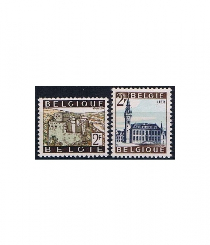 Belgien 1454/55 y ** Freimarken: Sehenswürdigkeiten