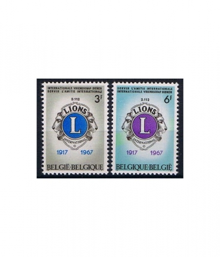 Belgien 1461/62 ** 50 Jahre Lions-Club in Belgien