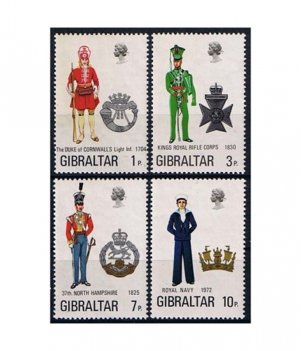 Gibraltar 289/92 ** Militäruniformen