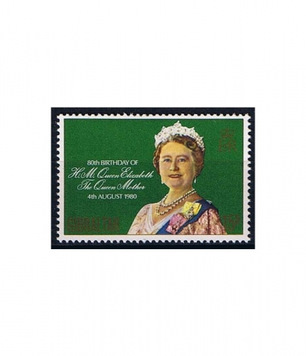 Gibraltar 408 ** 80. Geburtstag von Königinmutter Elisabeth
