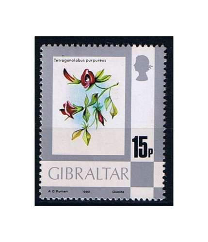 Gibraltar 415 ** Freimarken: Blumen und Tiere