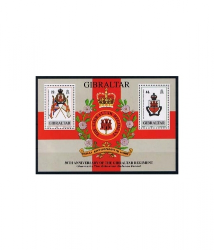 Gibraltar Block 12 ** 50 Jahre Regiment von Gibraltar