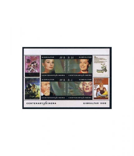 Gibraltar MiNr.: Block 24 ** 100 Jahre Kino