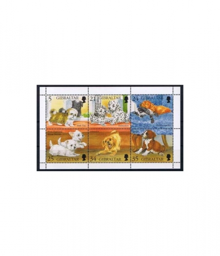 Gibraltar 749/54 Kleinbogen ** Welpen