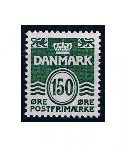 Dänemark 752 ** Freimarke: Wellenlinie
