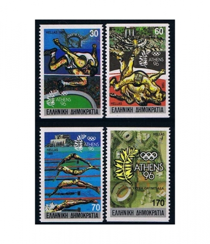 Griechenland 1717/20 C ** Bewerbung Athens um die Olympischen Sommerspiele 1996