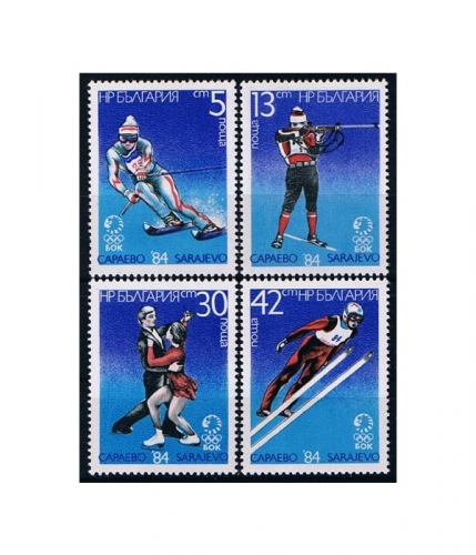 Bulgarien 3247/50 ** Olympische Winterspiele, Sarajevo