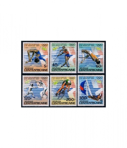 Zentralafrika 961/66 ** Olympische Sommerspiele 1984