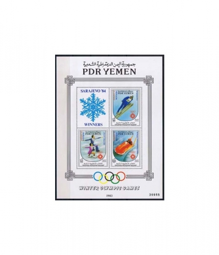 Jemen Süd Block 24 ** Sieger der olympischen Winterspiele