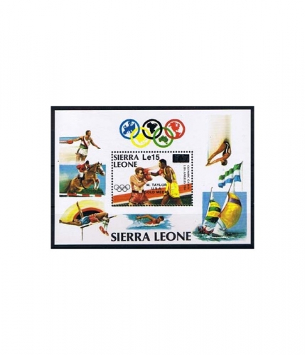 Sierra Leone Block 33 ** Sieger der Olympischen Sommerspiele in Los Angeles