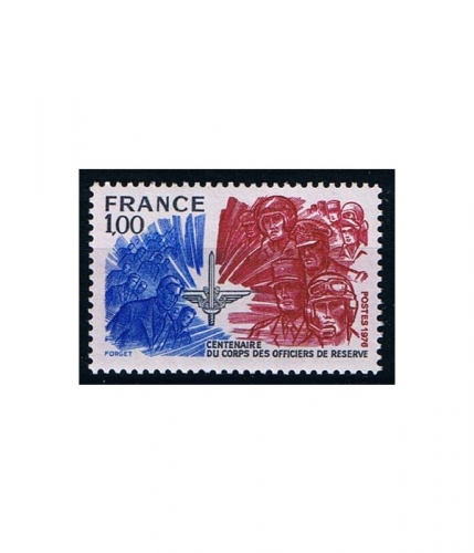 Frankreich 1979 ** 100 Jahre Vereinigung der Reserveoffiziere