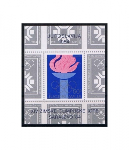 Jugoslawien Block 24 ** Olympische Winterspiele