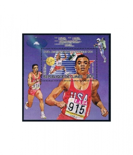 Guinea Block 121 A ** Sieger der Olympischen Sommerspiele 1984, Los Angeles