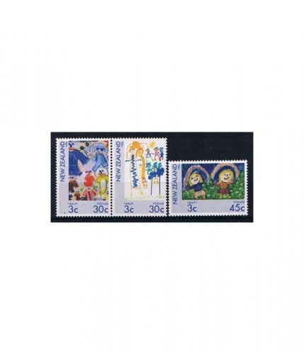 Neuseeland 968/70 ** Gesundheit: Kinderzeichnungen
