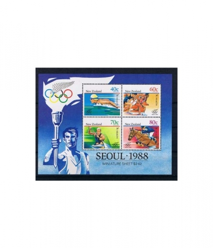 Neuseeland Block 16 ** Gesundheit: Olympische Sommerspiele
