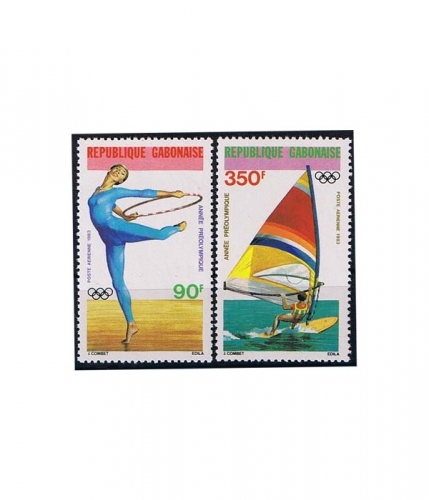 Gabun 848/49 ** Olympische Sommerspiele, Los Angeles