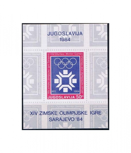 Jugoslawien Block 22 ** Olympische Winterspiele 1984