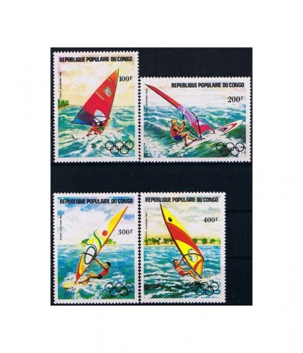 Kongo (Brazza.) 917/20 ** Vorolympisches Jahr: Windsurfen