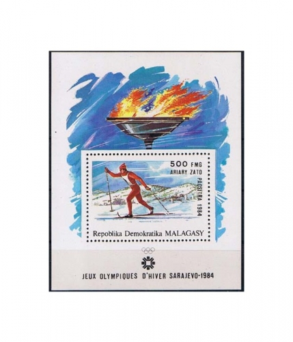 Madagaskar Block 23 ** Olympische Winterspiele