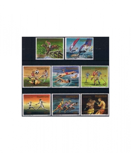 Ruanda 1275/82 ** Olympische Sommerspiele in Los Angeles