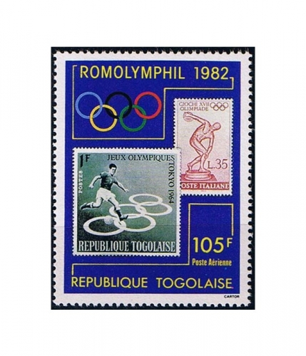 Togo 1605 ** Internationale Briefmarkenausstellung ROMOLYMPHIL 1982
