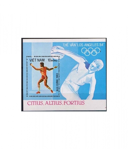 Vietnam Block 20 ** Olympische Sommerspiele 1984
