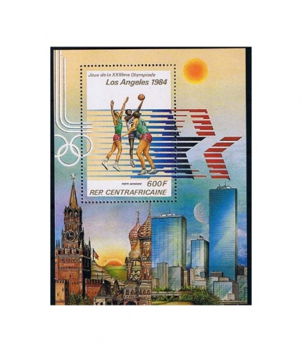 Zentralafrika Block 192 A ** Olympische Sommerspiel 1984