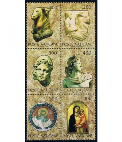Vatikan 830/35 ** Ausstellung vatikanischer Kunstschätze