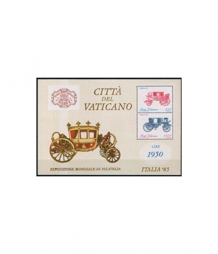 Vatikan Block 8 ** Internationale Briefmarkenausstellung ITALIA 85