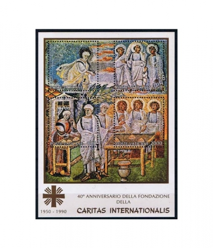 Vatikan Block 12 ** 40 Jahre Caritas Internationales