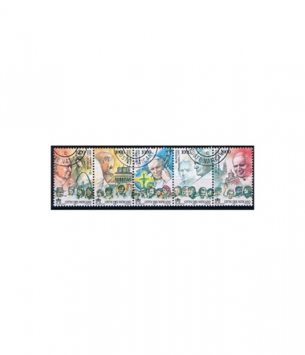 Vatikan 1353/57 O Die Weltreisen von Papst Johannes Paul II.