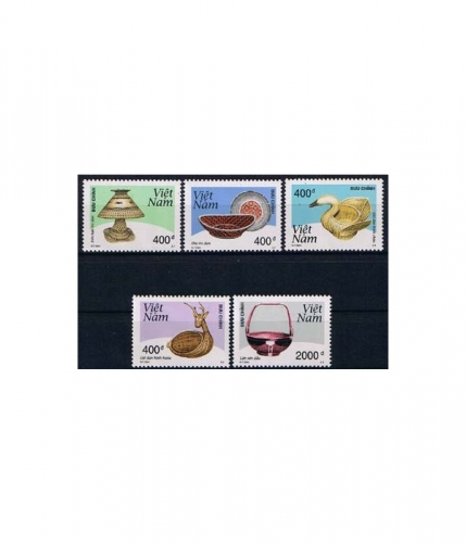 Vietnam 2889/93 ** Freimarken: Korbflechtarbeiten