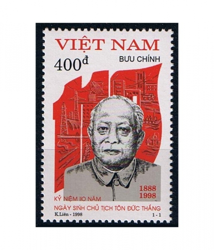 Vietnam 2938 ** 110. Geburtstag von Ton Dur Thang
