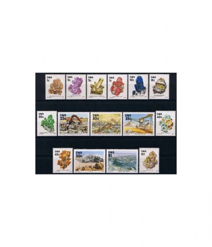 Südwestafrika 649/63 ** Freimarken: Mineralien und Bergwerke