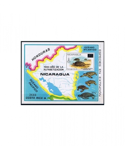 Nicaragua Block 136 ** Alphabetisierungskampagne
