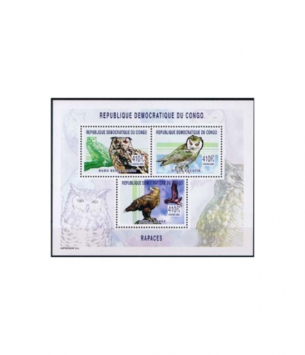 Kongo (Kins.) 1758/60 A Kleinbogen ** Raubvögel