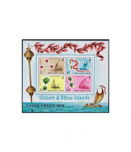 Gilbert- und Ellice-Inseln Block 1 ** Kanuschmuck